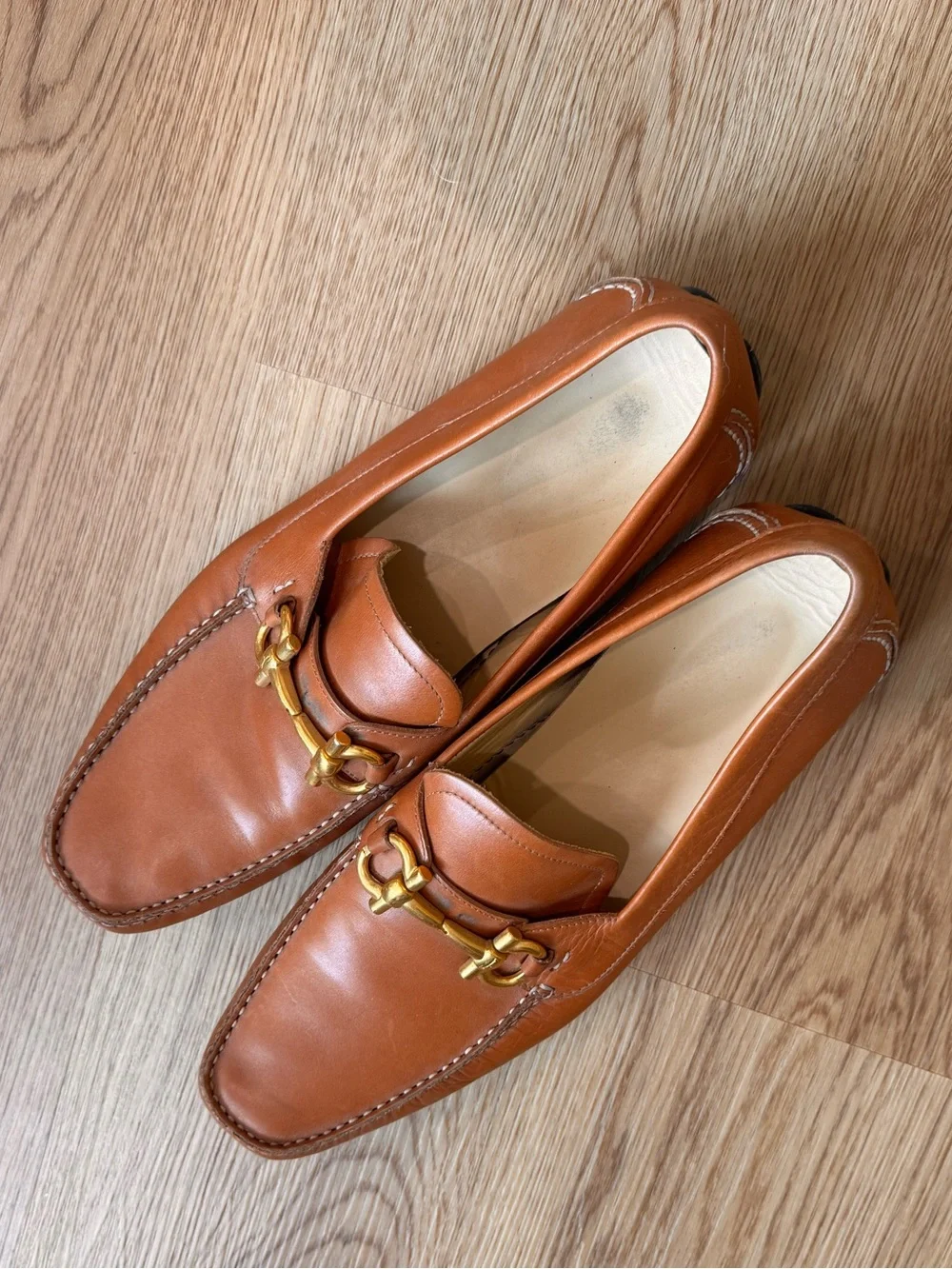 Men's Ferragamo Brown Leather Loafers